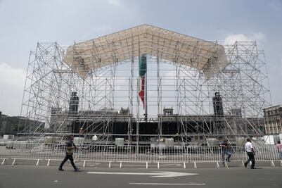 Instalan 7 mega pantallas en el Zócalo para transmitir el Mundial
