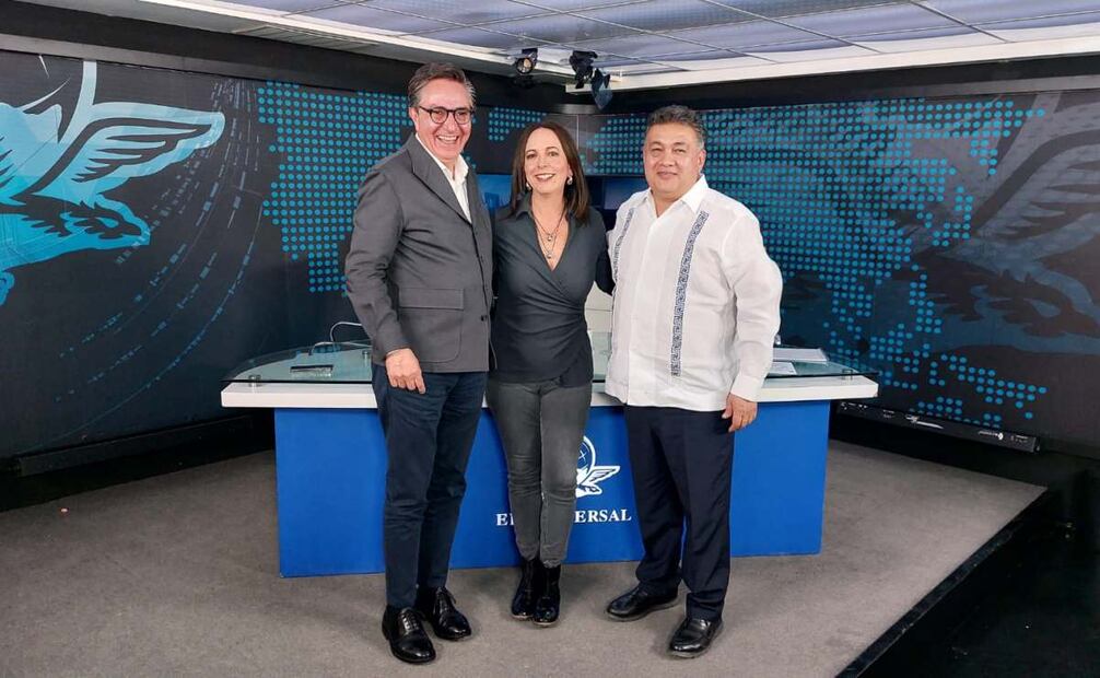 David Aponte, Maite Azuela y Miguel Urrutia Lozano. Foto: Julio Suárez/ EL UNIVERSAL