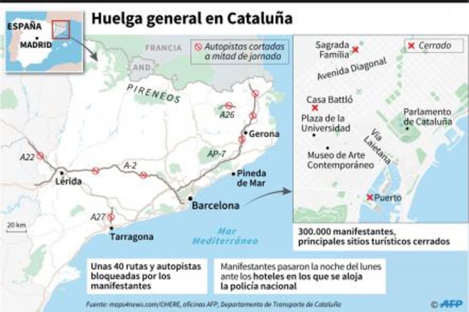 Jefe de policía y separatistas catalanes quedan libres tras declarar por sedición
