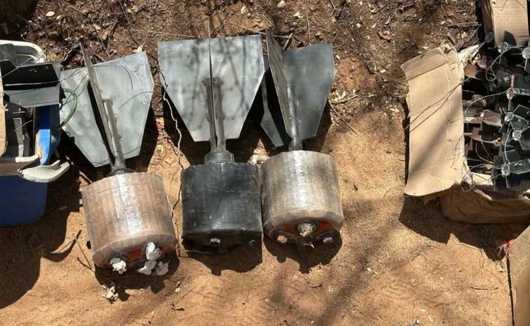 Aseguran área de concentración de artefactos explosivos improvisados en Sinaloa. Foto: Especial