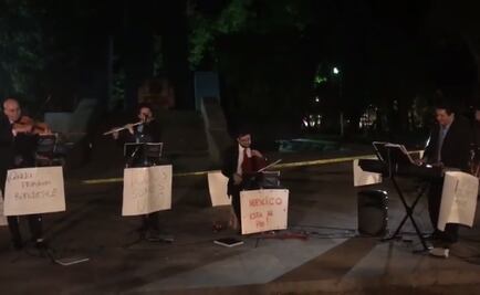 Músicos entonan “Viva la Vida” en Parque España por sismo