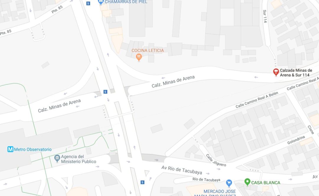 Aspectos de la zona donde fue encontrado el cadáver. (Fotografía: Tomada de Google Maps)