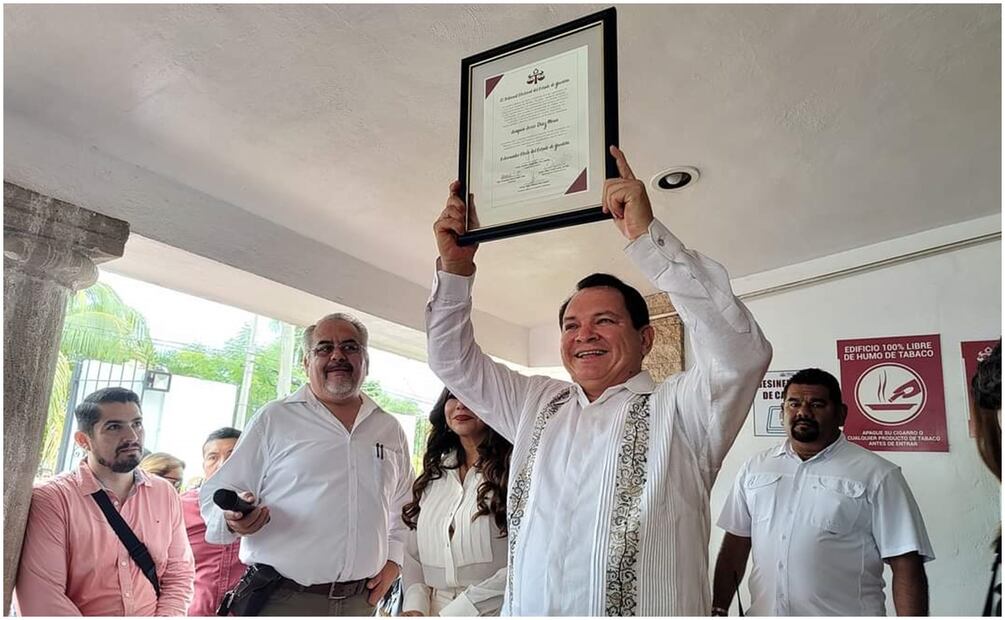 En plena campaña electoral, Bayardo Ojeda Marrufo se desmarcó del abanderado morenista Joaquín Díaz Mena, gobernador electo de Yucatán. Foto: Especial
