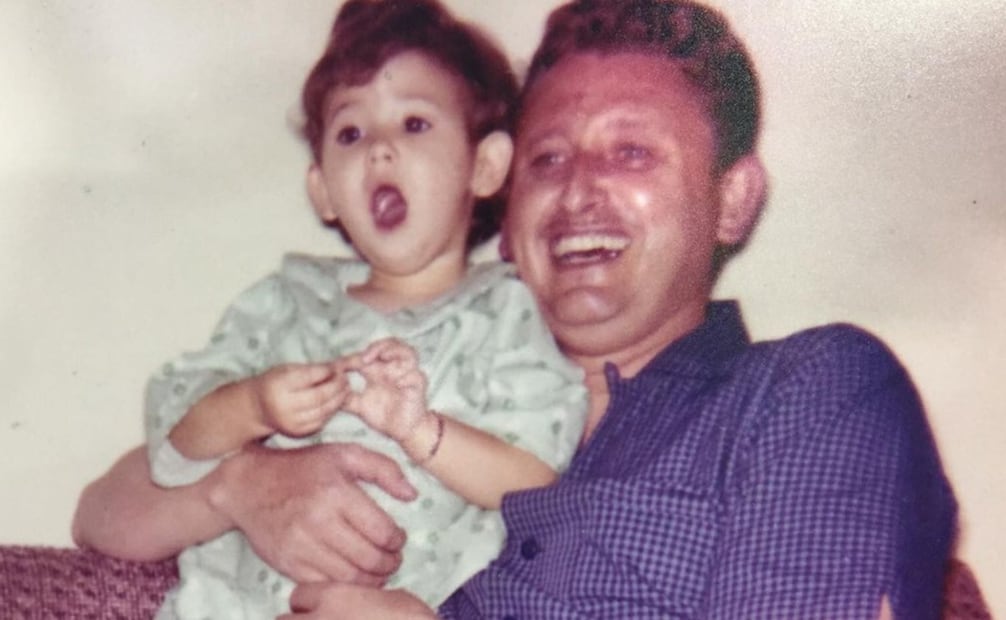 Rosita Pelayo y su padre Luis Manuel Pelayo. Foto: Especial.