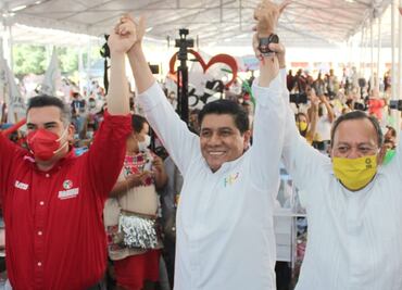Jesús Zambrano celebra alianza "Va por Guerrero" y candidatura de Mario Moreno Arcos