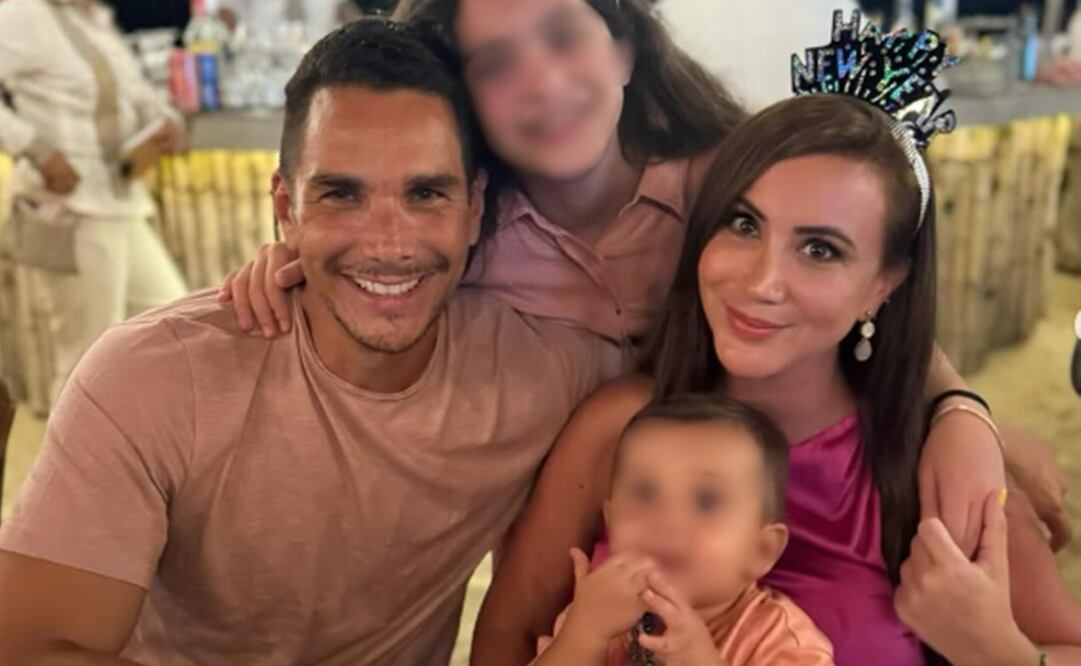 Mariazel junto a sus dos hijos y su esposo Adrián Rubio. Foto: Instagram oficial.