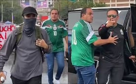 Cuauhtémoc Blanco sufre agresión de manifestantes antes del México vs Inglaterra