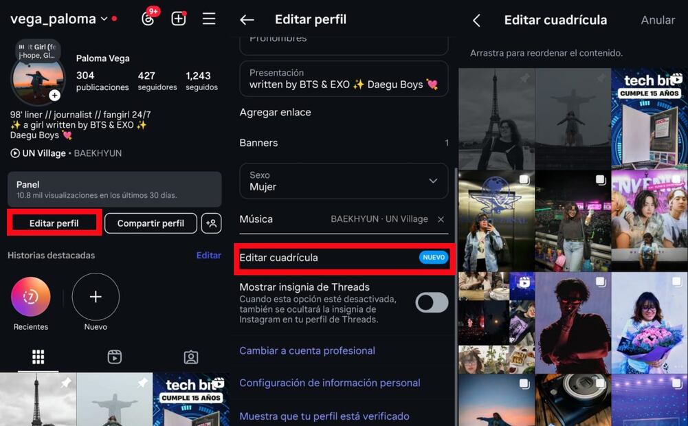 3 nuevas funciones de Instagram que aún no pruebas. Imagen: captura de pantalla