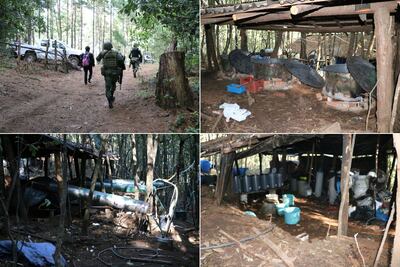 Desmantelan mega narcolaboratorio en Morelia