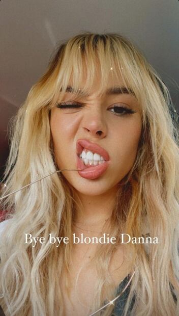“Bye, bye, 2021”, Danna Paola despide el año con nuevo color de pelo
