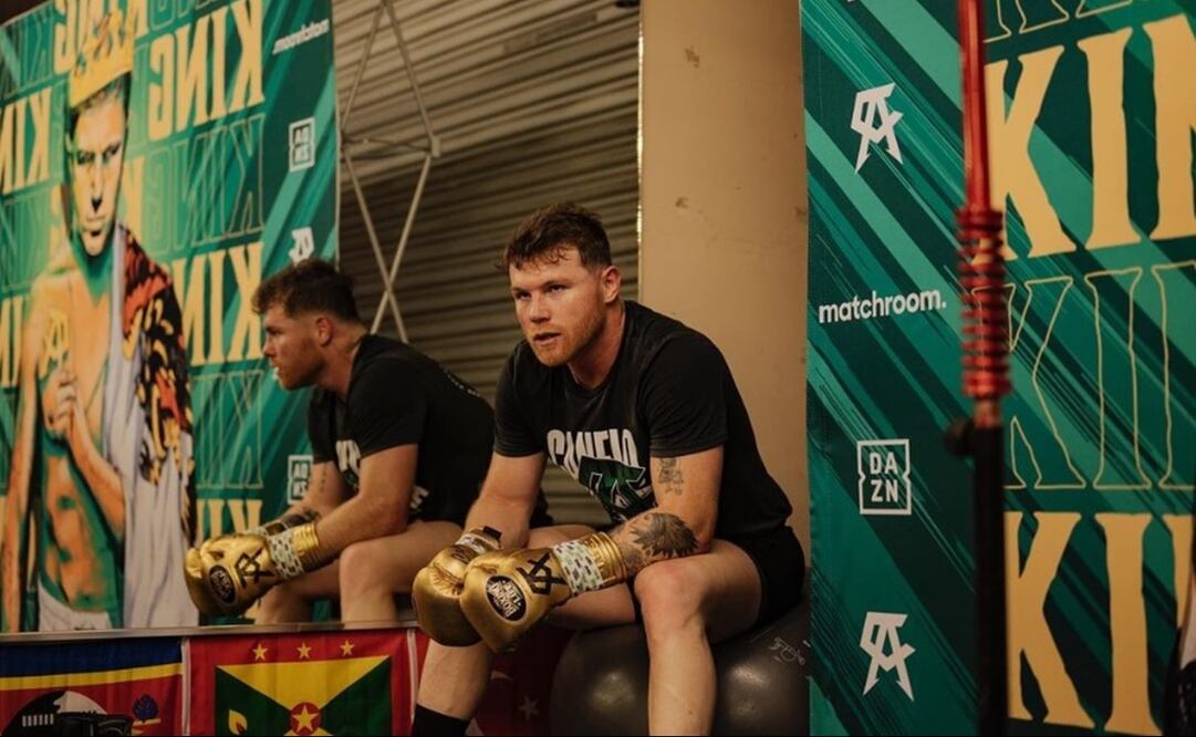 Canelo Álvarez en su gimnasio de San Diego, California - FOTO: Instagram @canelo