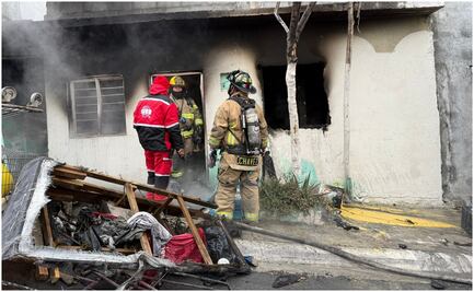 Muere una persona y 3 más resultan intoxicadas por incendio en vivienda de Nuevo León; buscaban calentarse del frío