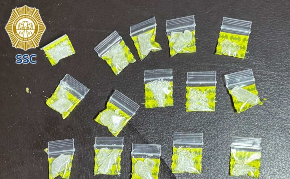 Aseguran 160 dosis de droga en la alcaldía Venustiano Carranza (18/08/2025). Foto: Especial