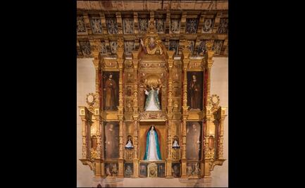 Entregan restaurado el Retablo Principal del Templo de Nuestra Señora de la Asunción, en Pátzcuaro, Michoacán