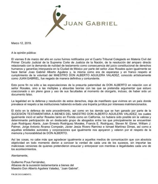 Suprema Corte da revés legal a presunto hijo de Juanga sobre su testamento