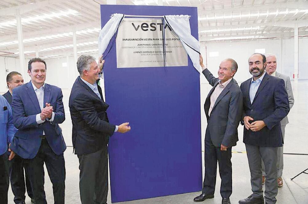 El parque industrial Vesta Park San Luis Potosí tuvo una inversión de 90 millones de dólares, aproximadamente mil 720 millones de pesos.