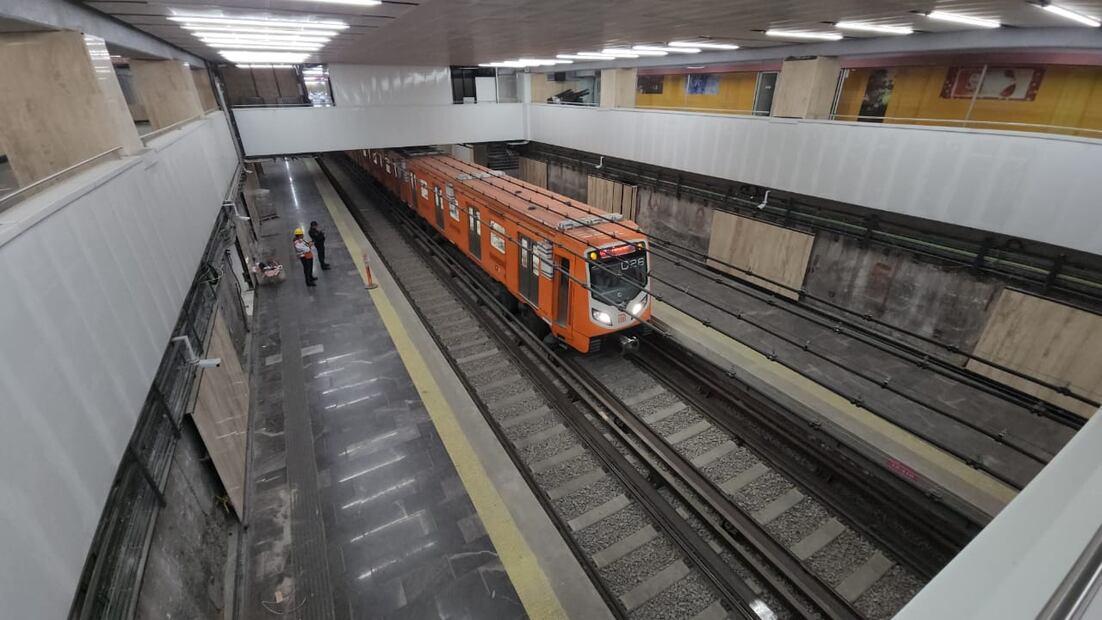 El Metro comenzó la etapa de pruebas del paso de trenes en el tramo de Chapultepec- Cuauhtémoc de la Línea 1. (Foto: especial)