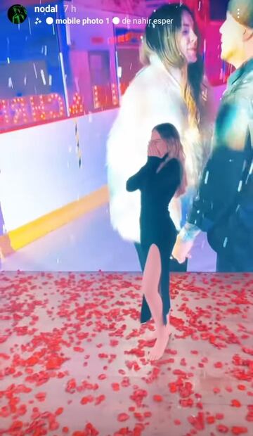 El look de alto impacto con el que Belinda celebró su aniversario con Nodal 