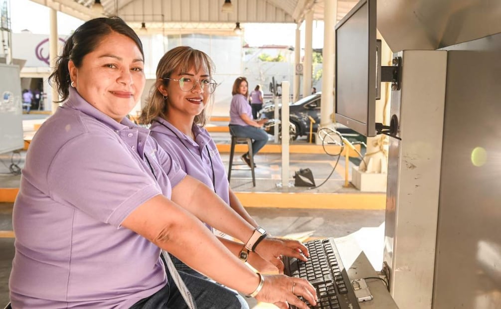 Inauguran en Cuernavaca, Morelos primer Centro de Verificación Vehicular para mujeres (31/01/2025). Foto: Especial