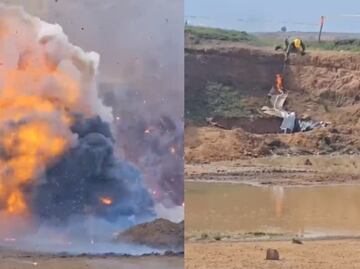 VIDEO: ¿Cómo se hace una quema controlada de pirotecnia asegurada? Esto pasó en Hidalgo