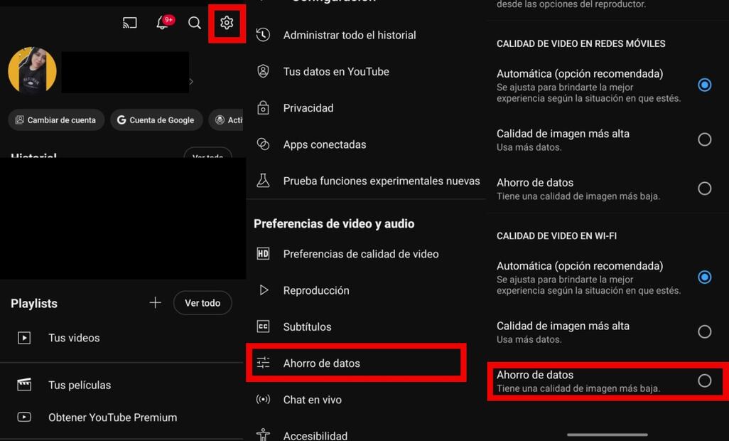 Paso a paso: cómo hacer que las apps consuman menos datos. Imagen: captura de pantalla
