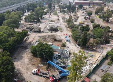 Concluyen desmantelamiento de la Montaña Rusa en Chapultepec