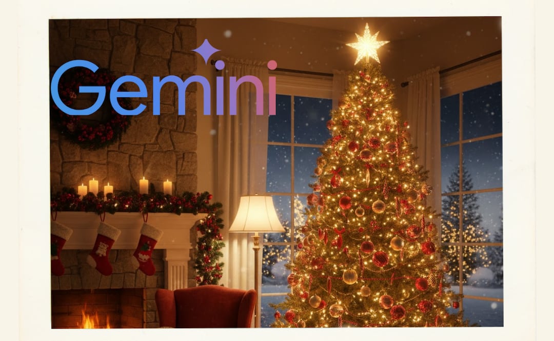 Gemini personalizará tus fotos con una temática navideña única. Foto: Especial