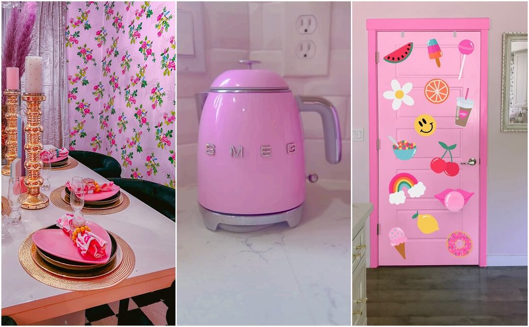 Barbiecore en la casa de Amanda Hansen. Fuente: Instagram @mandacreatespretty
