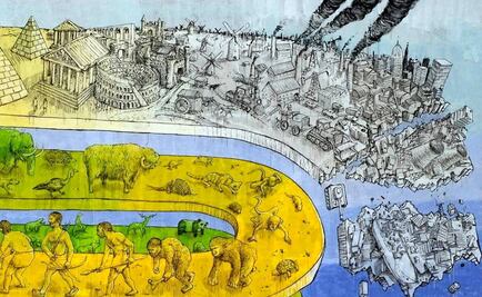 "Street art" en Roma invita a reflexionar sobre la evolución