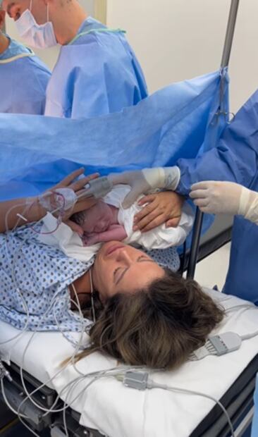 La conductora dio la bienvenida a su segundo hijo. Foto: Captura de pantalla.