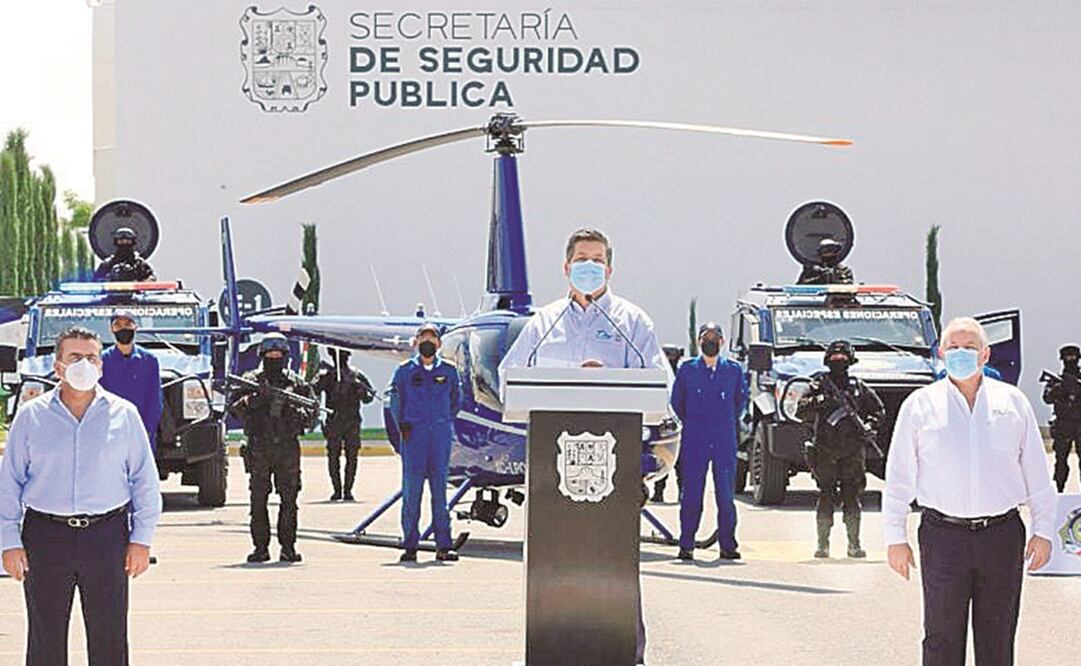 Francisco García Cabeza de Vaca en la reunión del Grupo de Coordinación Estatal para la Construcción de la Paz en Tamaulipas. Foto: ESPECIAL