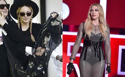 Madonna, sin maquillaje, oculta su rostro de fotógrafos