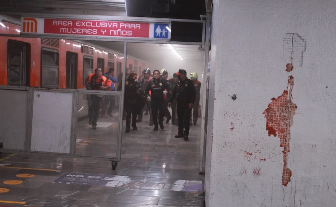 Incidente en la Línea 3 del metro de la CDMX. Foto: Francisco Rodríguez - EL UNIVERSAL