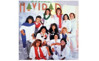 La misteriosa mujer que aparece en la portada del disco "Eterna Navidad: La Hermandad", de 1986