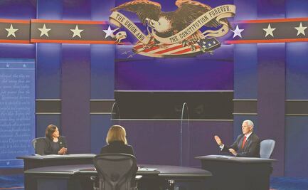 Trump hace sombra al debate entre Kamala y Pence