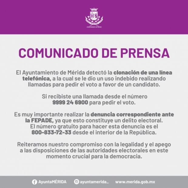 Denuncian llamadas en la madrugada para votar por candidato del PAN en Mérida