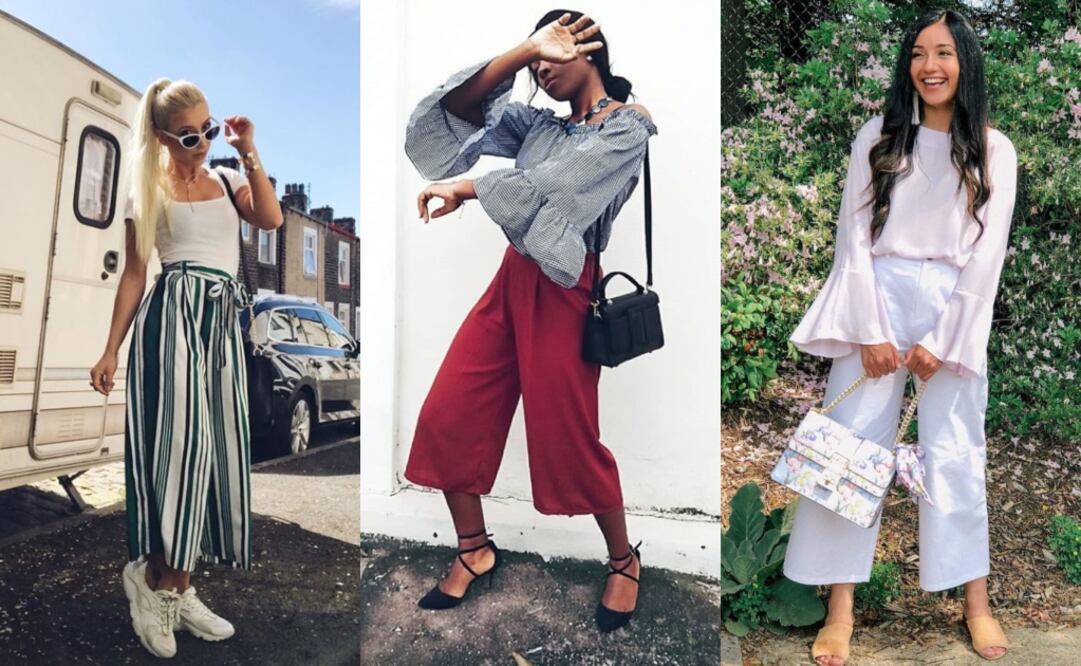 Culottes y zapatos perfectos para el verano. Foto: Instagram
