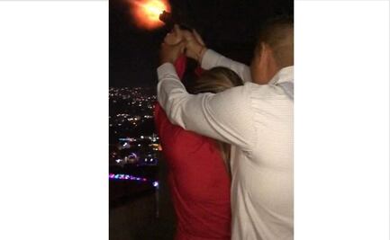 Quitan arma a policía municipal que lanzó disparos con su novia desde una ventana en Año Nuevo