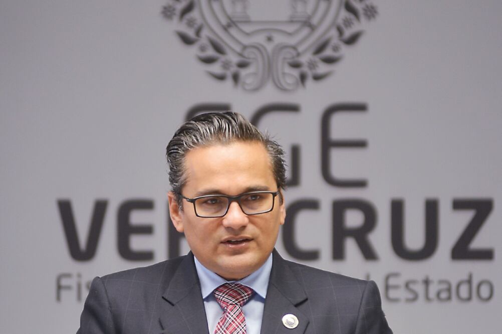 El fiscal General del Estado, Jorge Winckler Ortiz, informó la liberación de una persona secuestrada en Boca del Río (ALBERTO ROA. CUARTOSCURO)