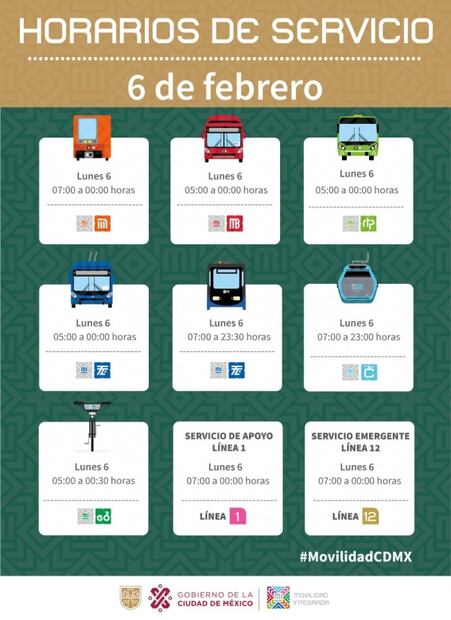¡Ojo! Te decimos a qué hora cierra este día de puente el transporte público de la CDMX