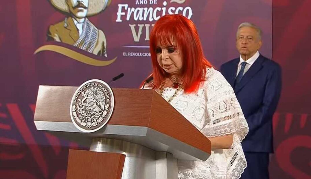 Layda Sansores: “Súbete al tren, guerrero jaguar”. Foto: captura de pantalla