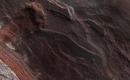 NASA capta una avalancha en Marte