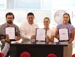 Secretaría de Bienestar e IMSS-Bienestar acuerdan colaborar en programa Salud Casa por Casa; Sheinbaum atestigua firma del convenio