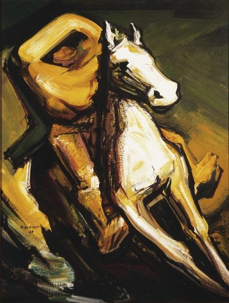 Emiliano Zapata por Diego Rivera y Siqueiros, en Bellas Artes