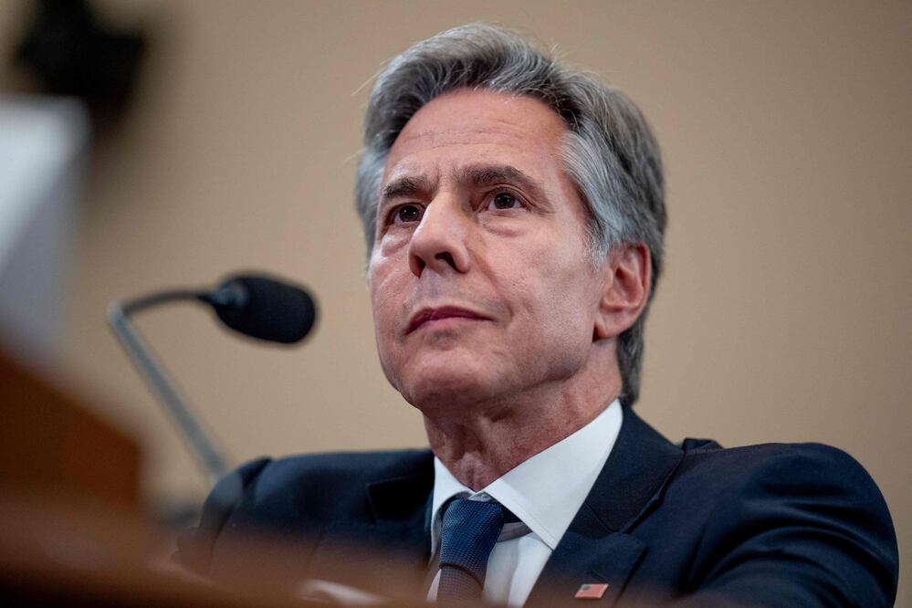 El Secretario de Estado de los Estados Unidos, Antony Blinken, aparece durante una audiencia del Comité de Asuntos Exteriores de la Cámara de Representantes en el Capitolio el 22 de mayo de 2024 en Washington, DC. Blinken está testificando ante el comité sobre la solicitud de presupuesto propuesta por el presidente Biden para el presupuesto 2025 del Departamento de Estado de Estados Unidos. Foto:    Andrew Harnik/Getty Images/AFP
