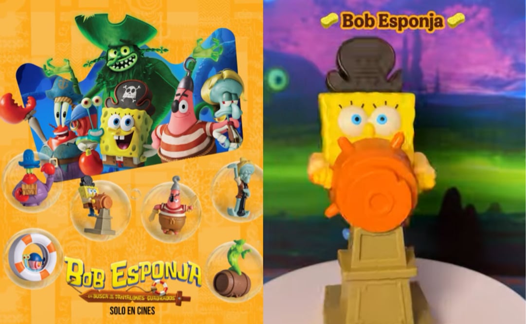 Bob Esponja llega a Burger King con juguetes coleccionables. Foto: Instagram