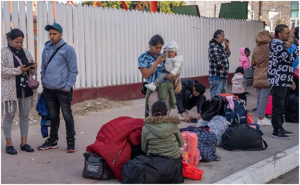 Cancelan el CBP one en las oficinas de Tijuana tras la toma de posesión de Donald Trump. Foto: Aimee Melo / EL UNIVERSAL