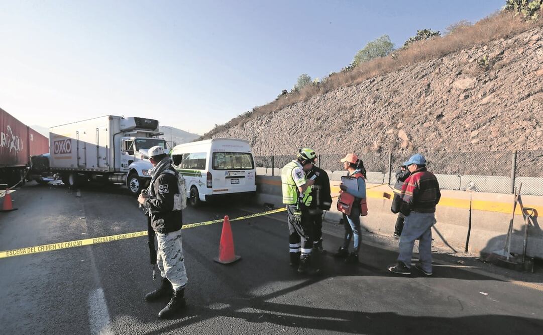 Accidente en carretera. Foto: Francisco Rodríguez/EL UNIVERSAL