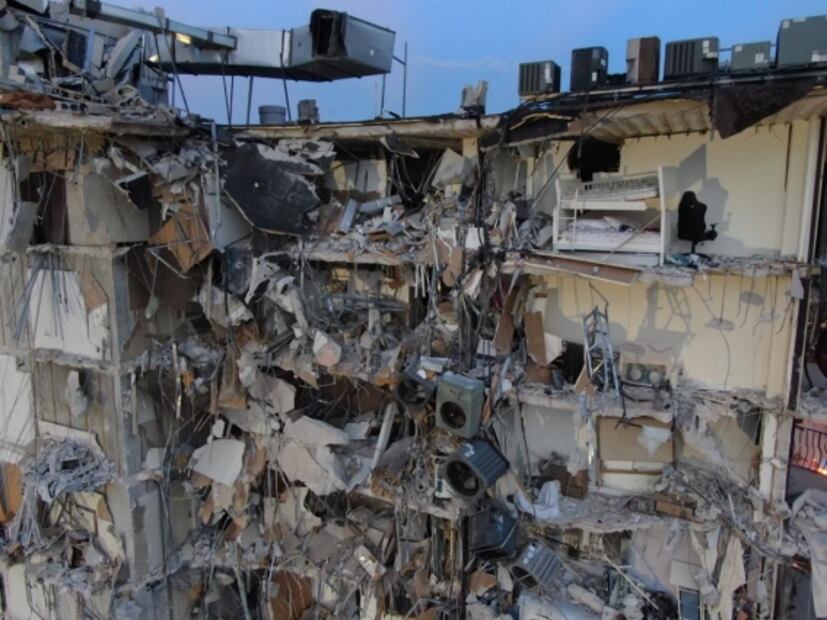 “El edificio está como si lo hubieran hecho explotar”, bombero cuenta cómo se ve el derrumbe en Miami Beach