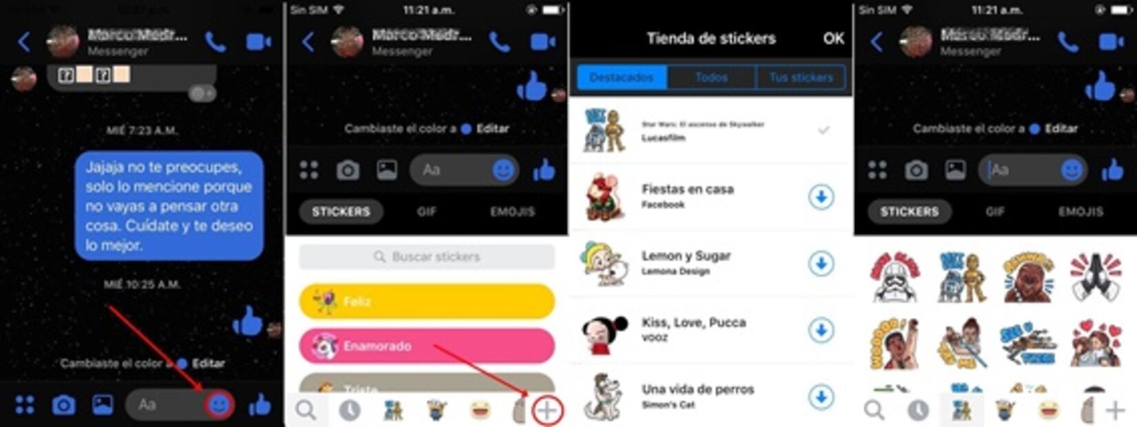  Así puedes activar el tema de Star Wars en Facebook Messenger